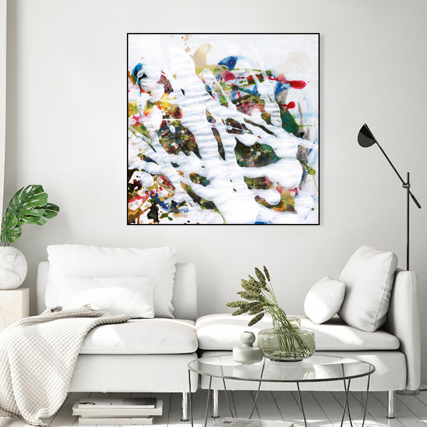 Pollock's Party I by Jodi Fuchs on GIANT ART - red abstract