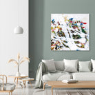 Pollock's Party I by Jodi Fuchs on GIANT ART - red abstract