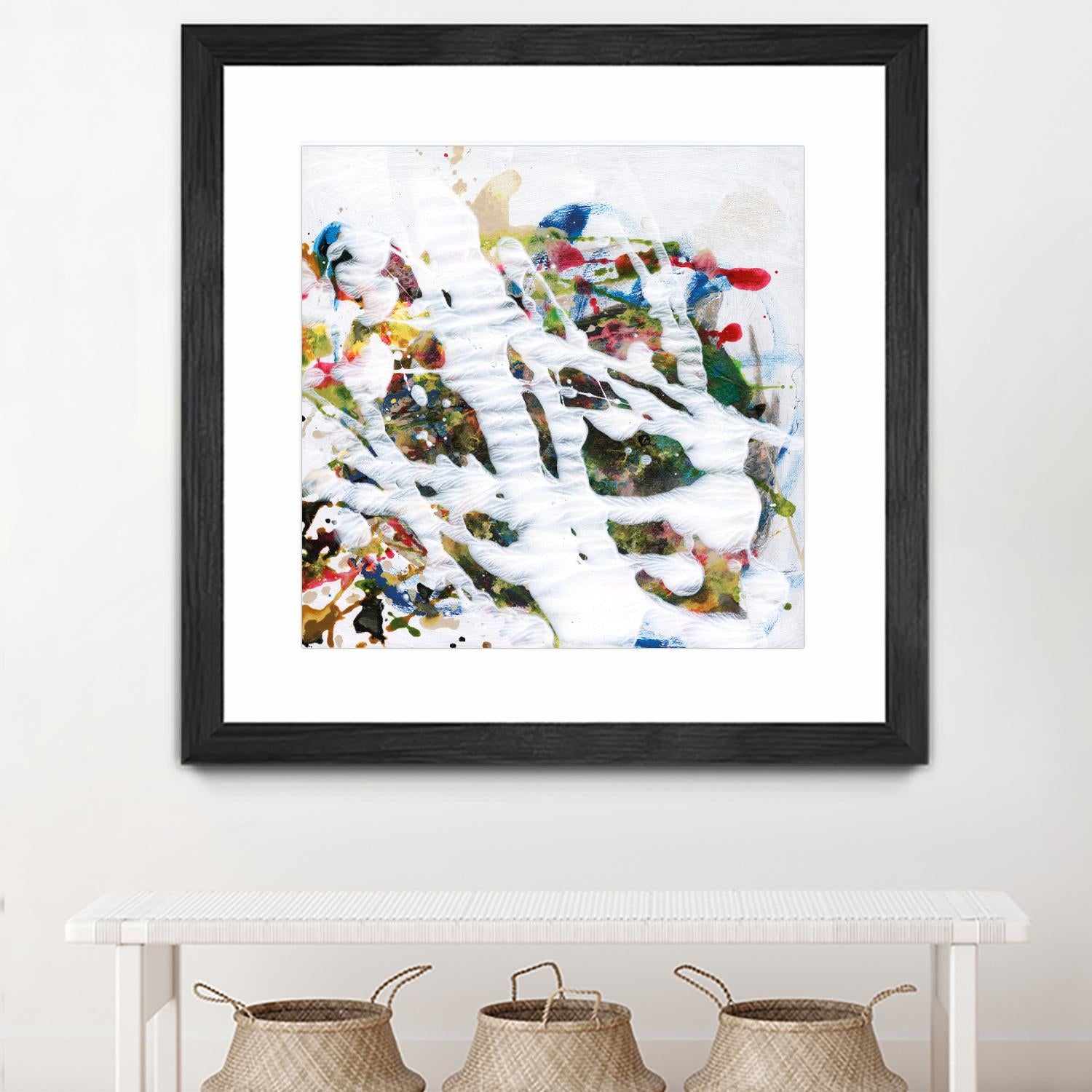 Pollock's Party I by Jodi Fuchs on GIANT ART - red abstract