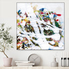 Pollock's Party I by Jodi Fuchs on GIANT ART - red abstract