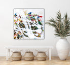 Pollock's Party I by Jodi Fuchs on GIANT ART - red abstract