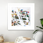 Pollock's Party I by Jodi Fuchs on GIANT ART - red abstract