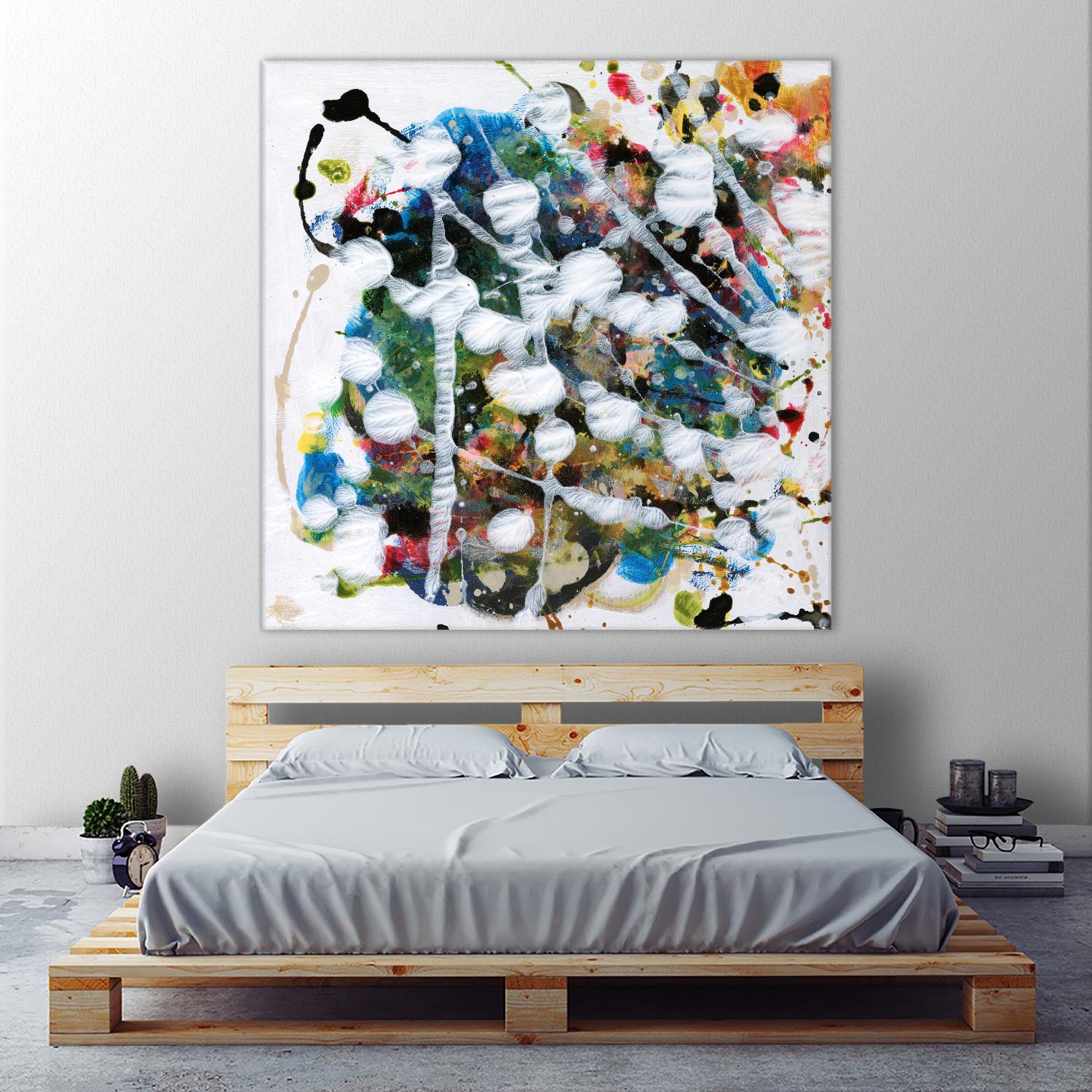 Pollock's Party II by Jodi Fuchs on GIANT ART - orange abstract abstract