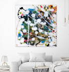 Pollock's Party II by Jodi Fuchs on GIANT ART - orange abstract abstract