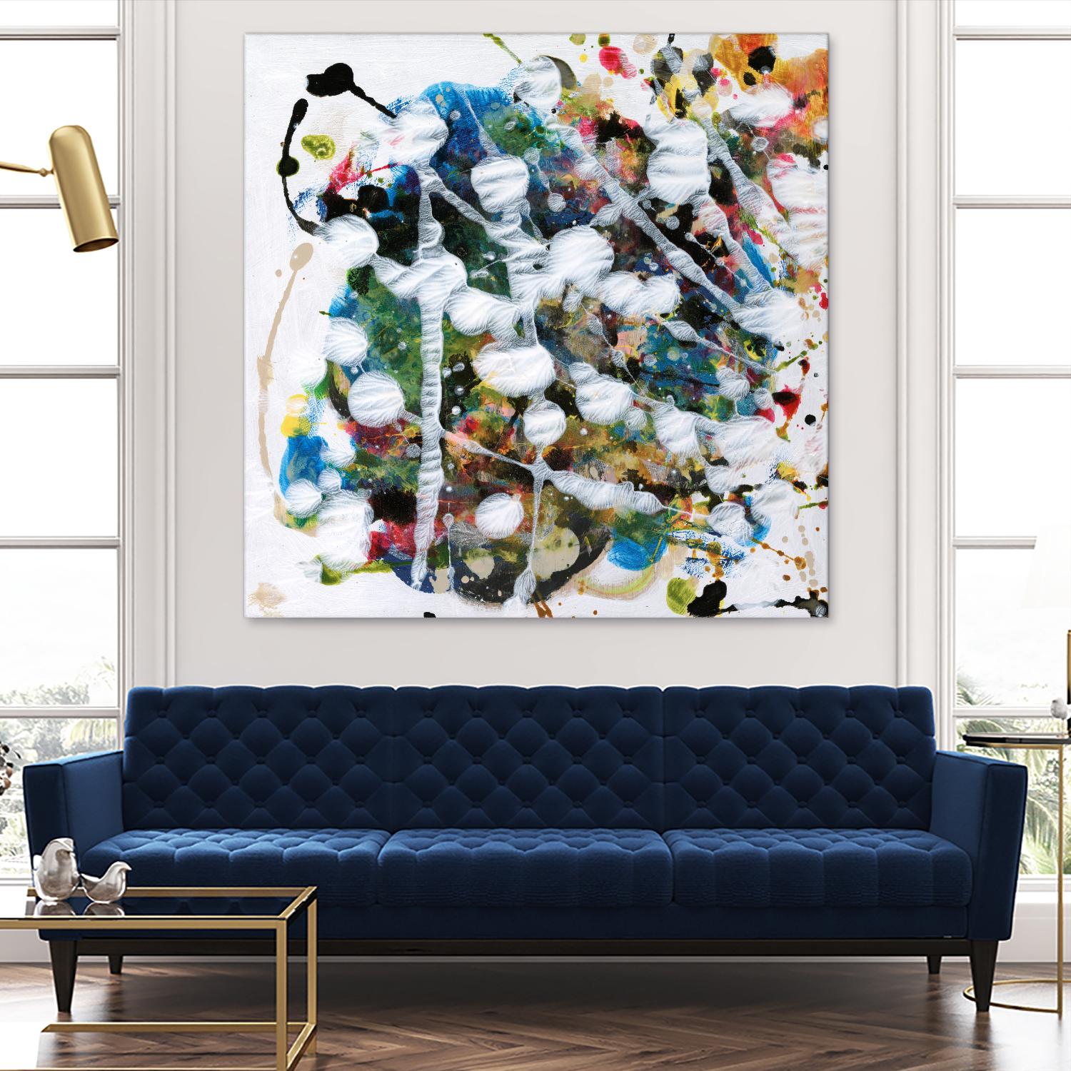 Pollock's Party II by Jodi Fuchs on GIANT ART - orange abstract abstract