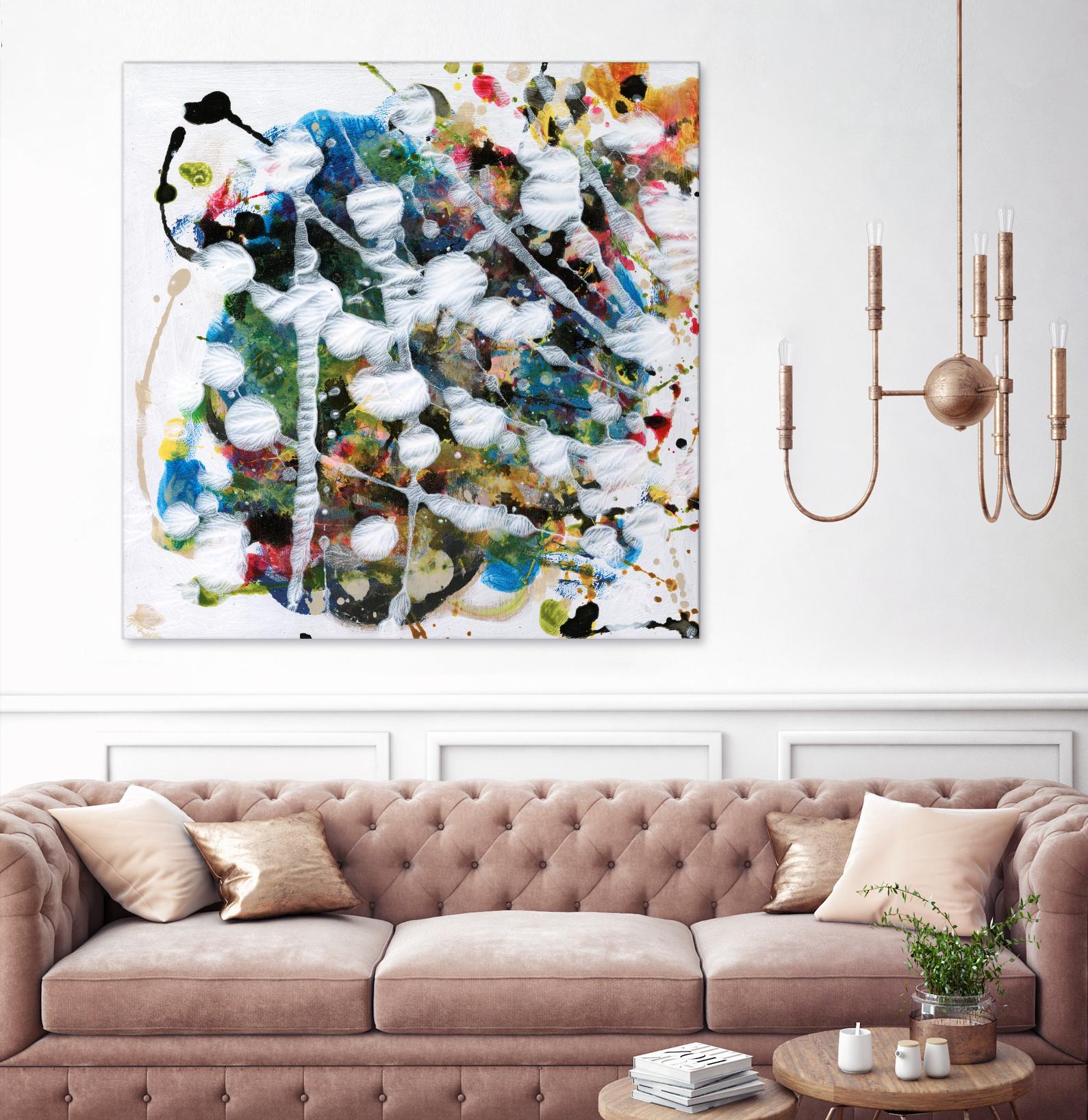 Pollock's Party II by Jodi Fuchs on GIANT ART - orange abstract abstract