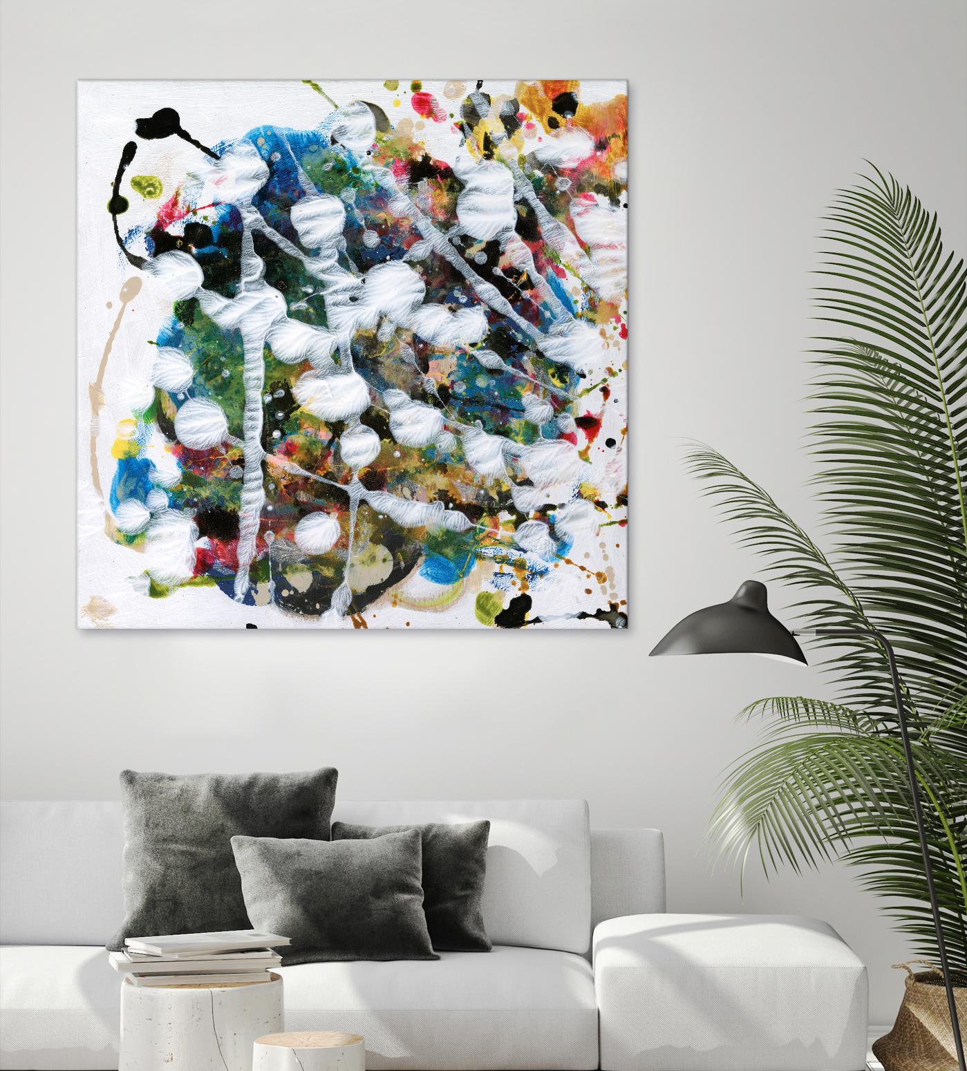 Pollock's Party II by Jodi Fuchs on GIANT ART - orange abstract abstract