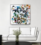 Pollock's Party II by Jodi Fuchs on GIANT ART - orange abstract abstract