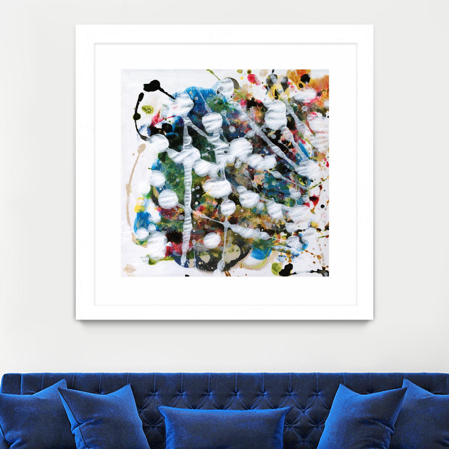 Pollock's Party II by Jodi Fuchs on GIANT ART - orange abstract abstract