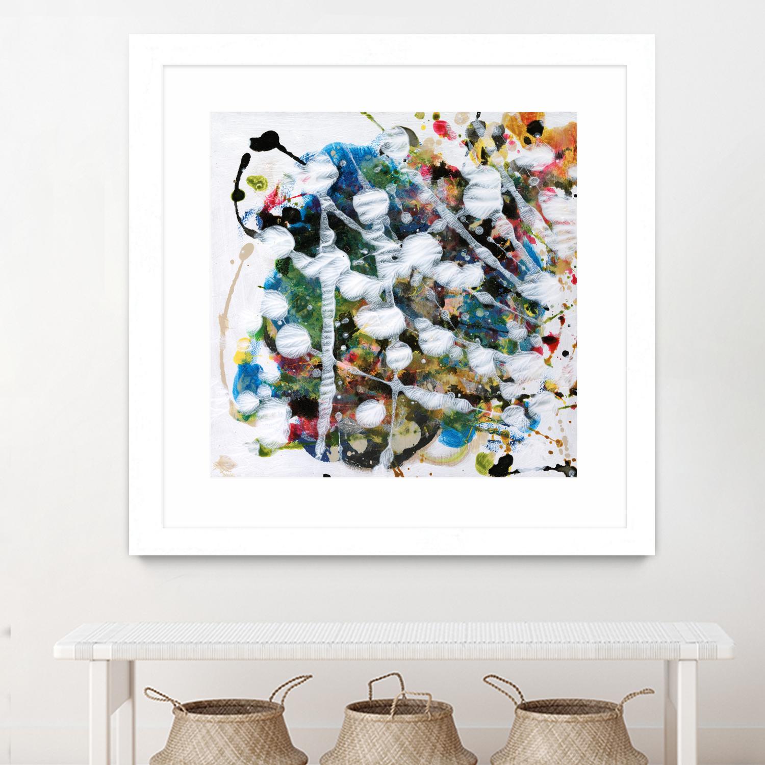 Pollock's Party II by Jodi Fuchs on GIANT ART - orange abstract abstract