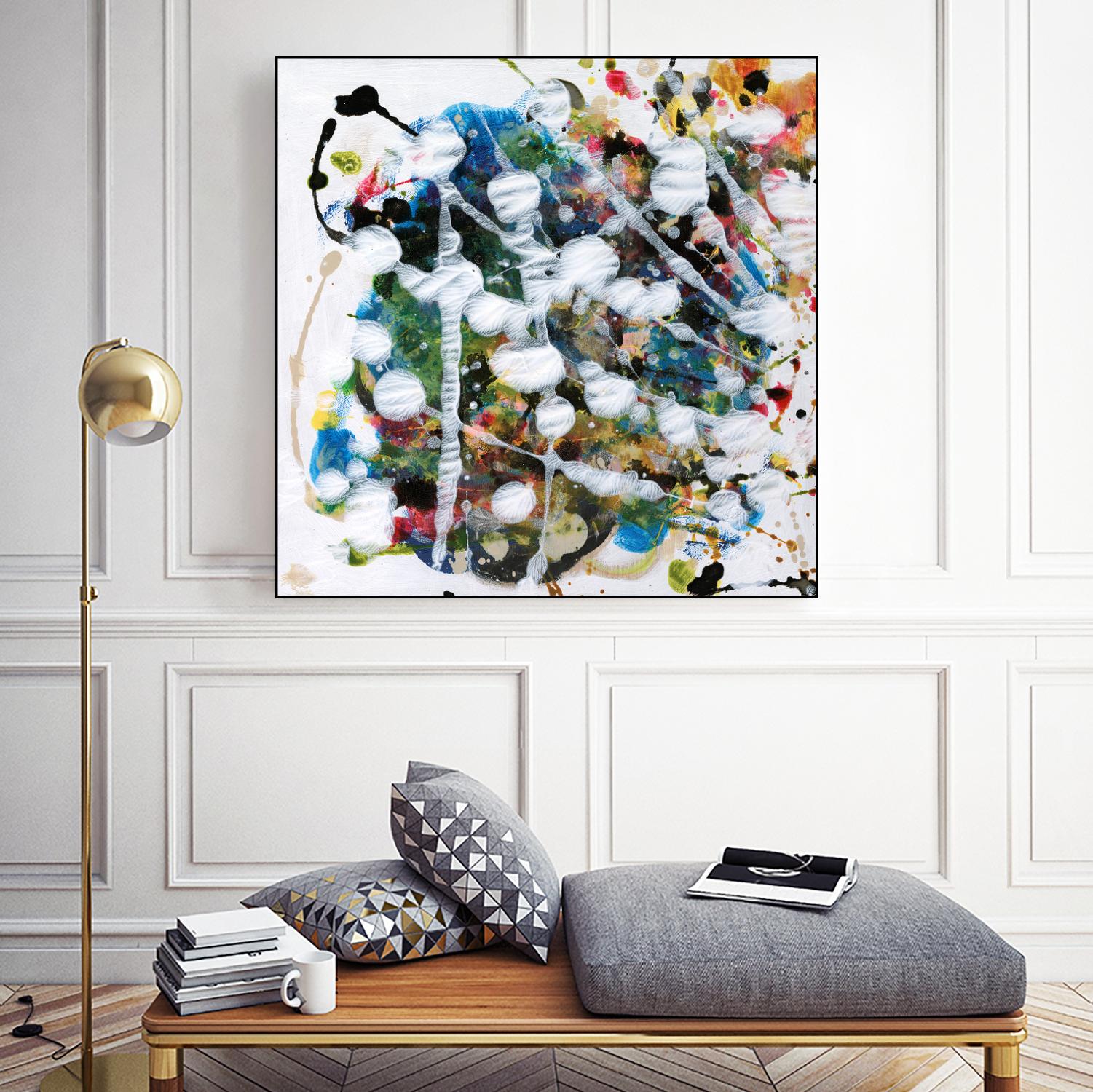 Pollock's Party II by Jodi Fuchs on GIANT ART - orange abstract abstract