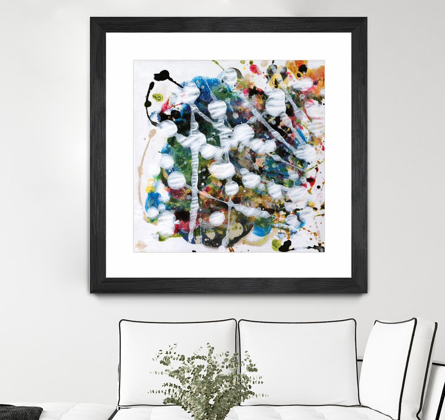 Pollock's Party II by Jodi Fuchs on GIANT ART - orange abstract abstract