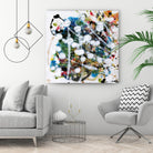 Pollock's Party II by Jodi Fuchs on GIANT ART - orange abstract abstract