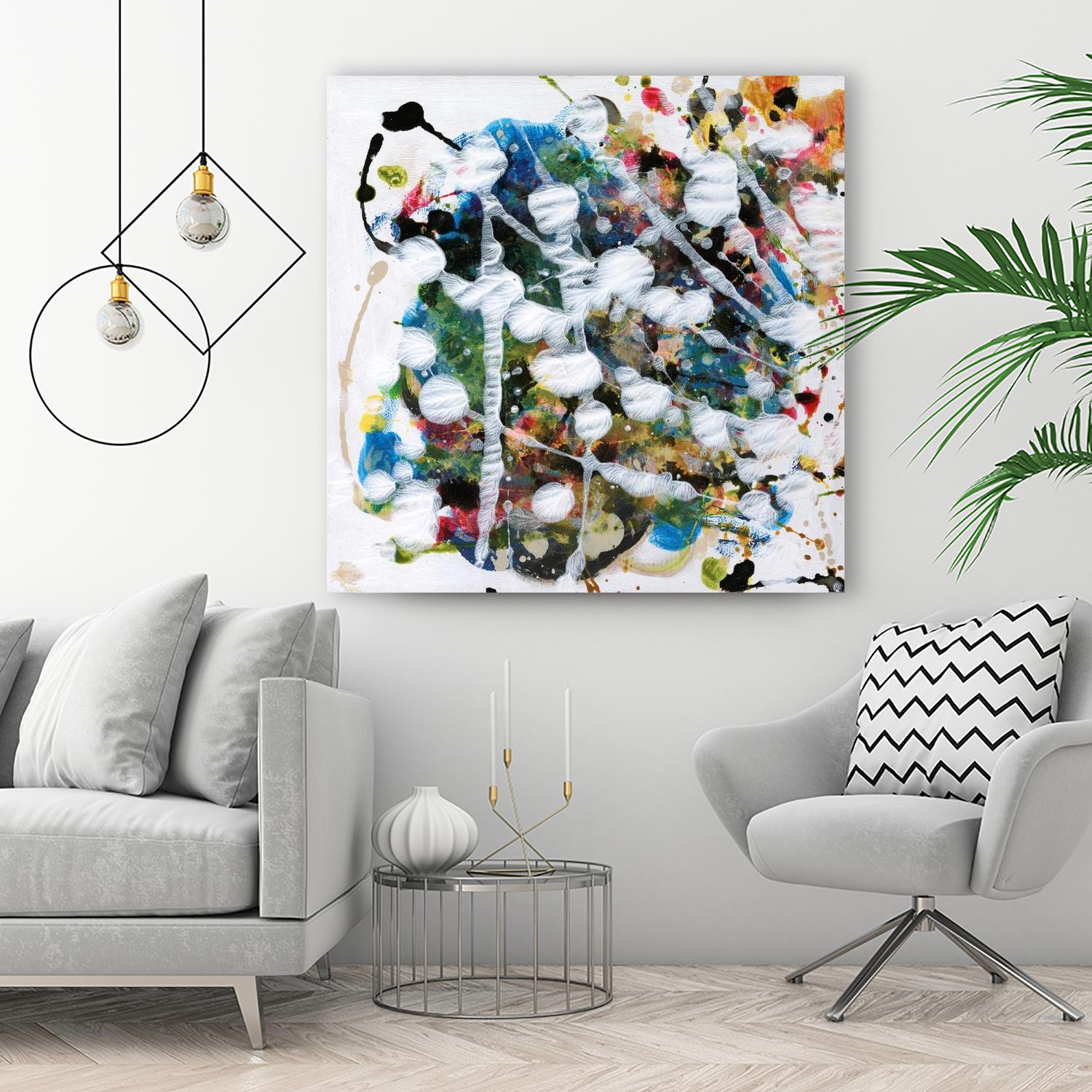 Pollock's Party II by Jodi Fuchs on GIANT ART - orange abstract abstract