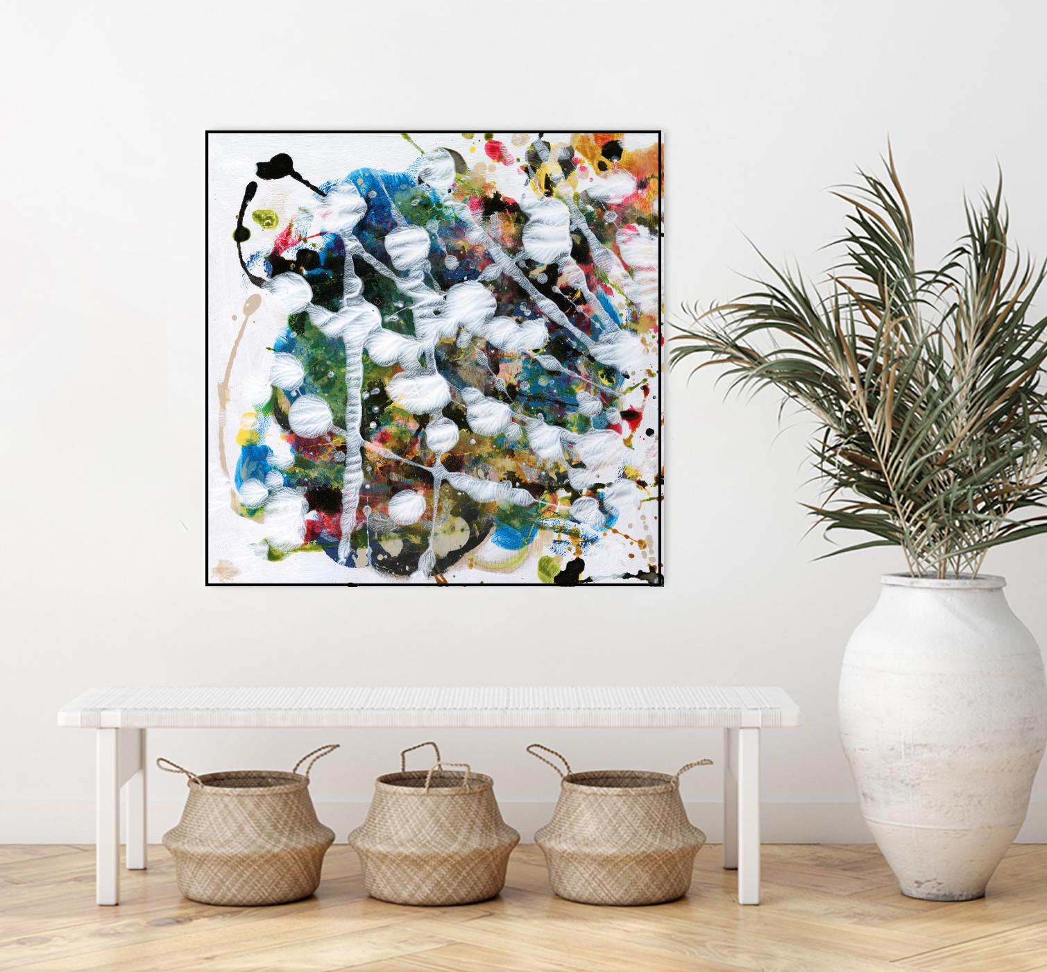 Pollock's Party II by Jodi Fuchs on GIANT ART - orange abstract abstract