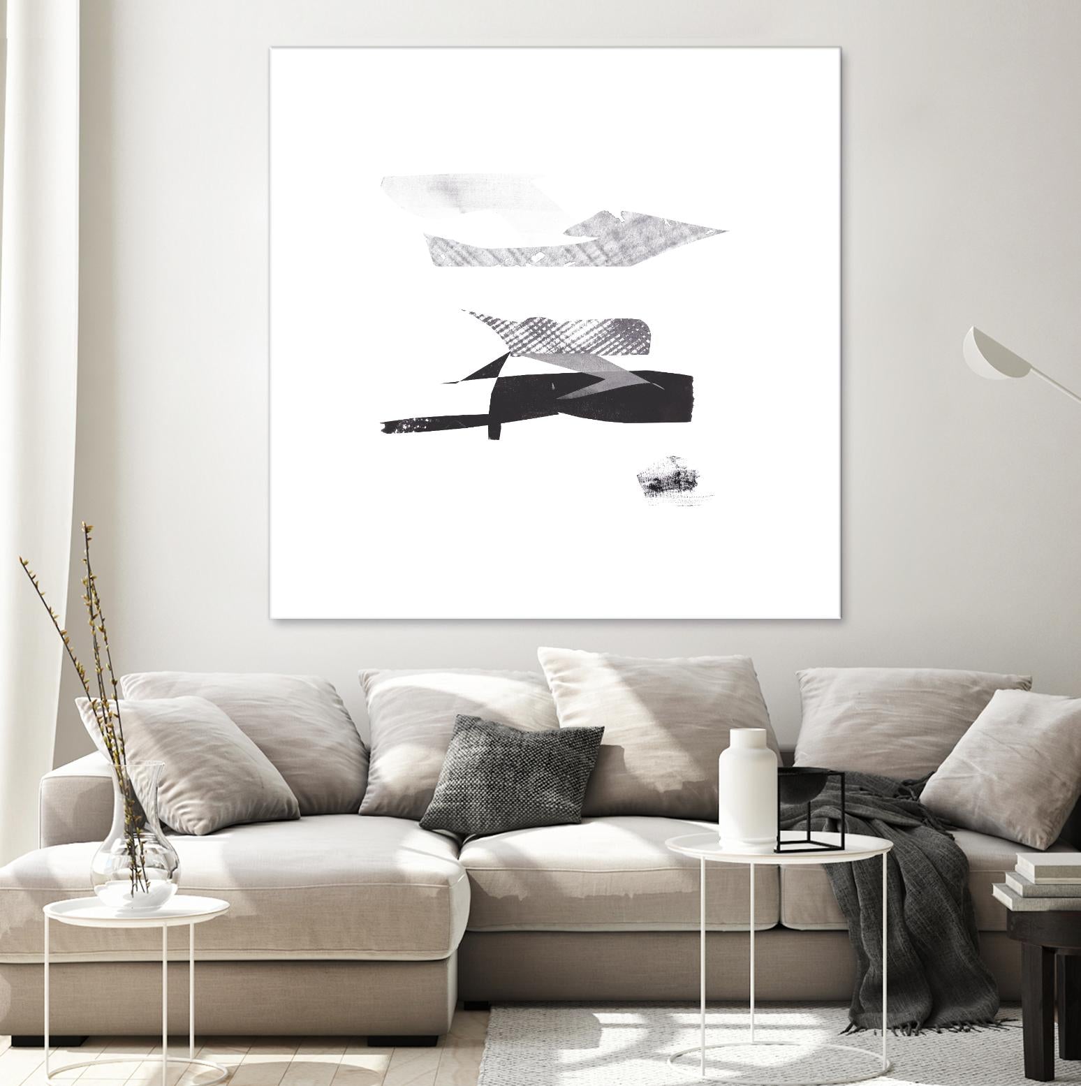 Cotton Scraps I by Melissa Wang on GIANT ART - white abstract abstract