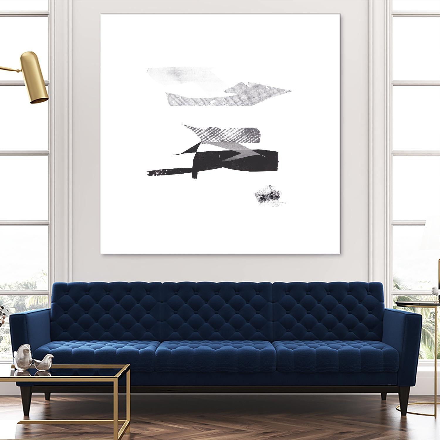 Cotton Scraps I by Melissa Wang on GIANT ART - white abstract abstract