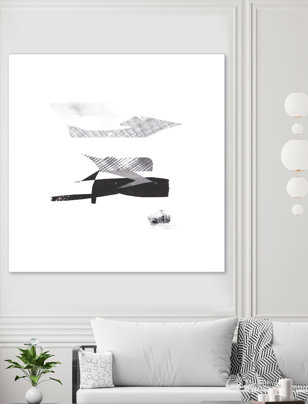 Cotton Scraps I by Melissa Wang on GIANT ART - white abstract abstract