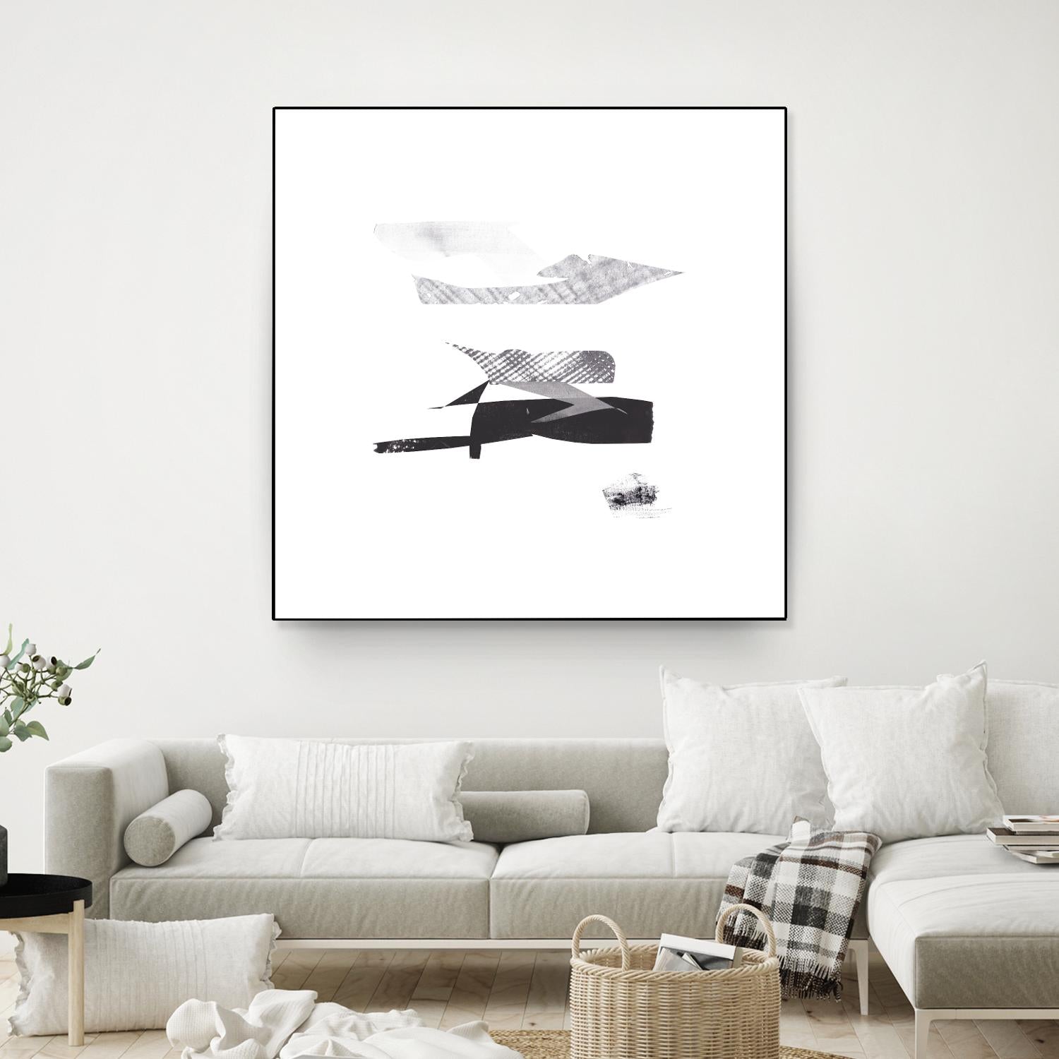 Cotton Scraps I by Melissa Wang on GIANT ART - white abstract abstract