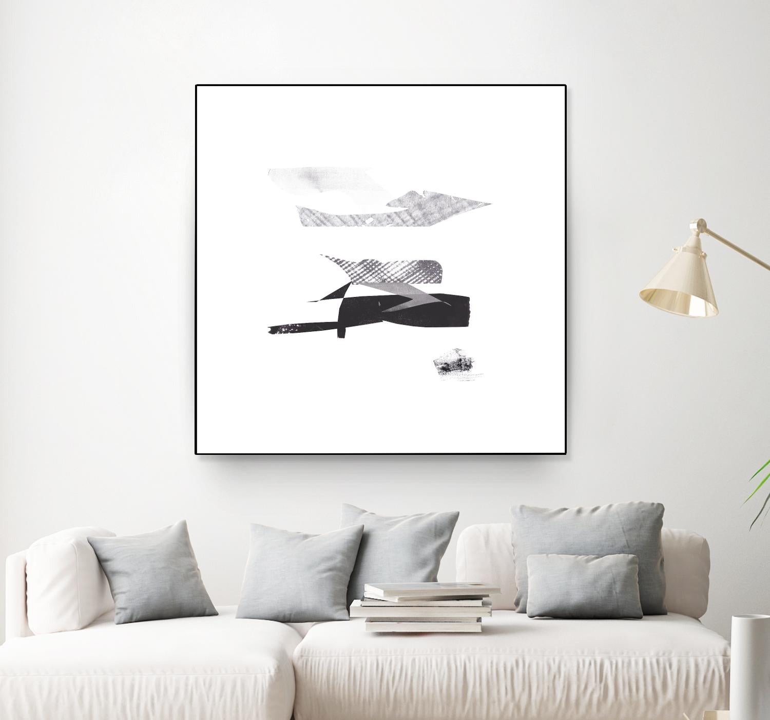 Cotton Scraps I by Melissa Wang on GIANT ART - white abstract abstract