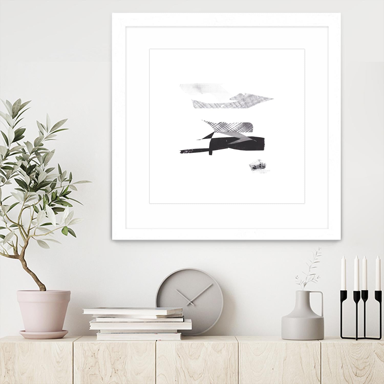 Cotton Scraps I by Melissa Wang on GIANT ART - white abstract abstract