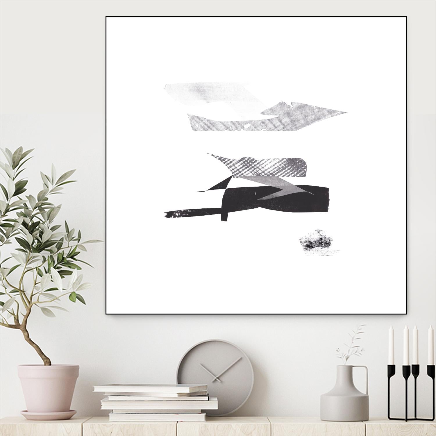 Cotton Scraps I by Melissa Wang on GIANT ART - white abstract abstract