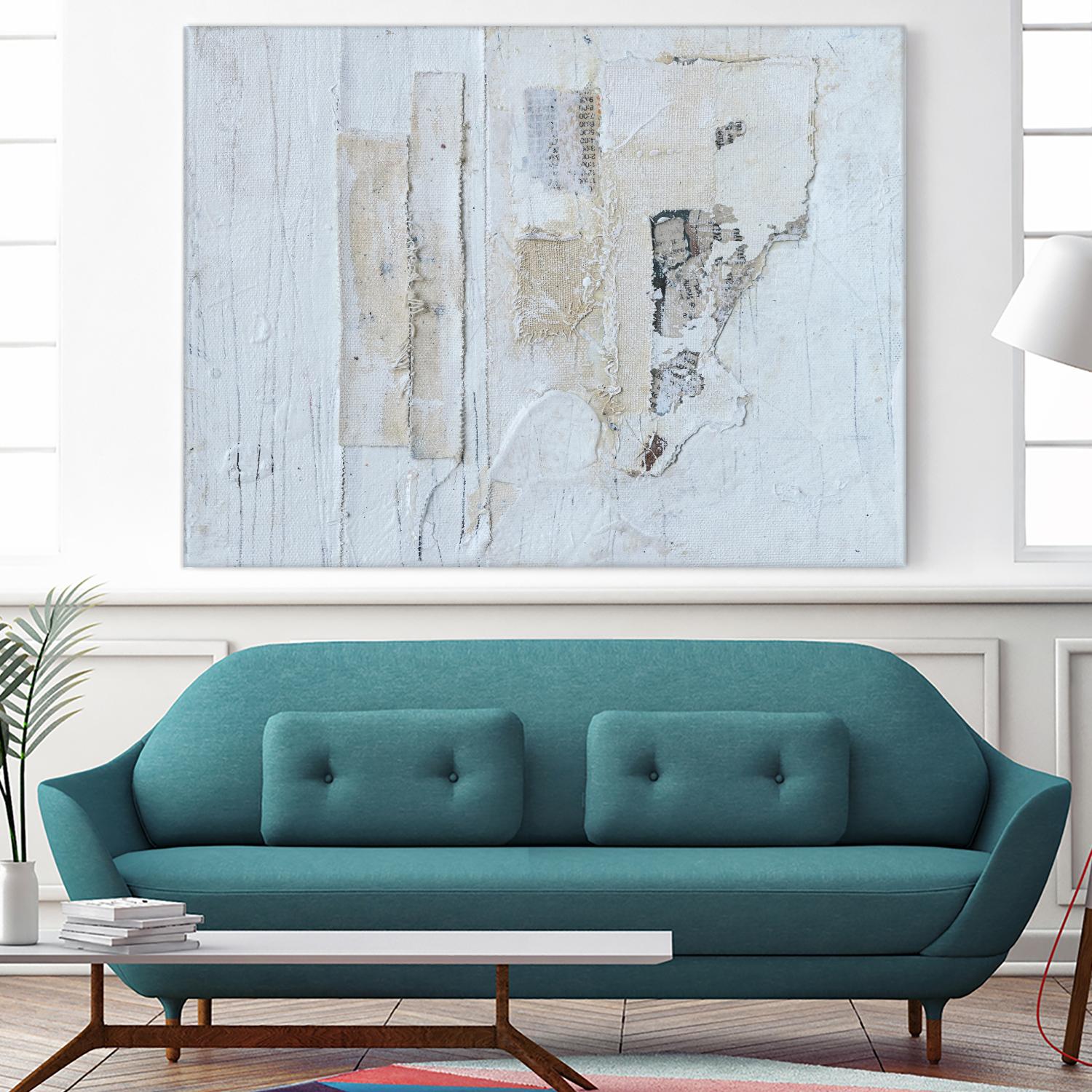 Broken to Beautiful 3 by Erin Ashley on GIANT ART - beige abstract abstract
