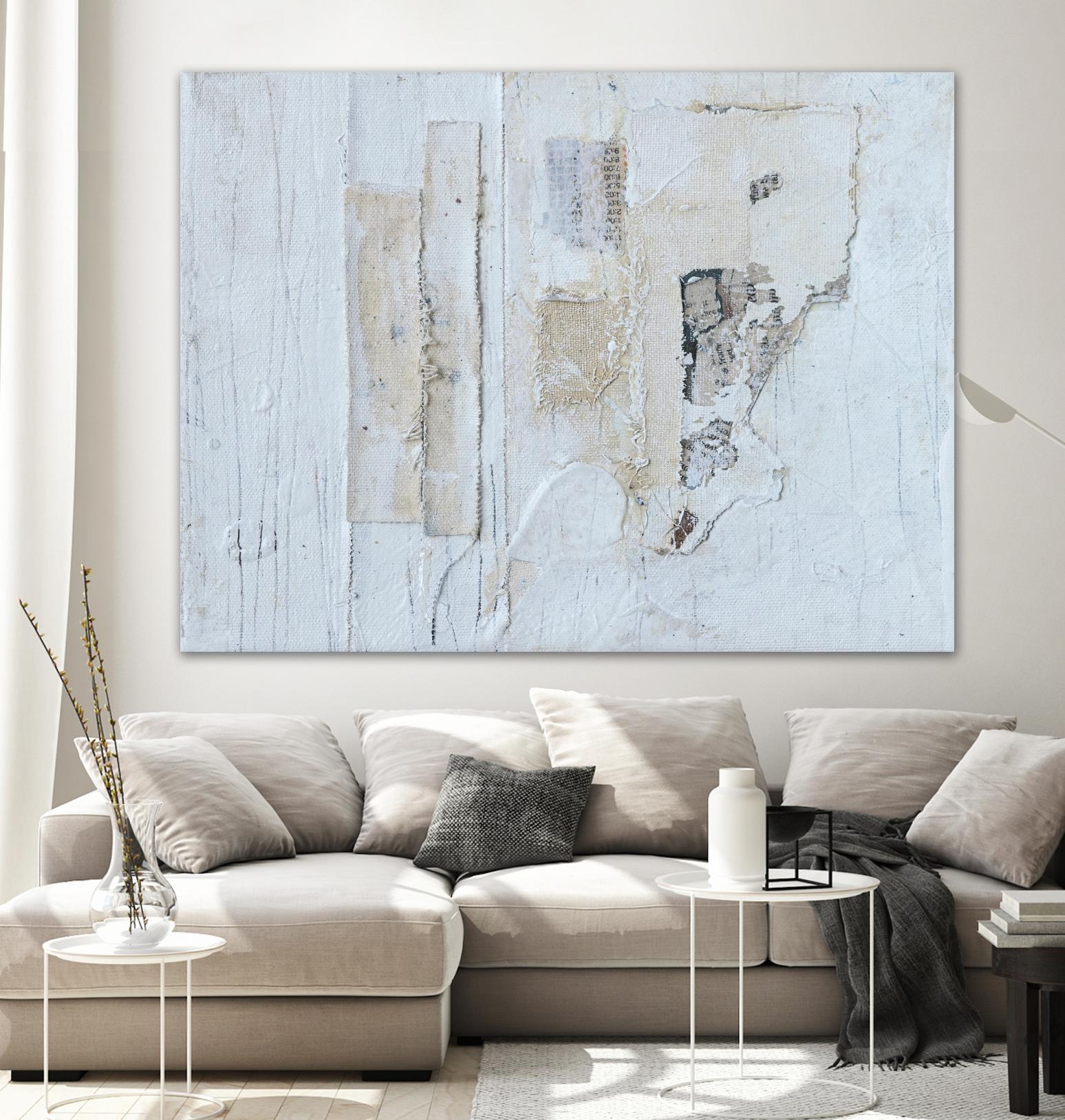 Broken to Beautiful 3 by Erin Ashley on GIANT ART - beige abstract abstract