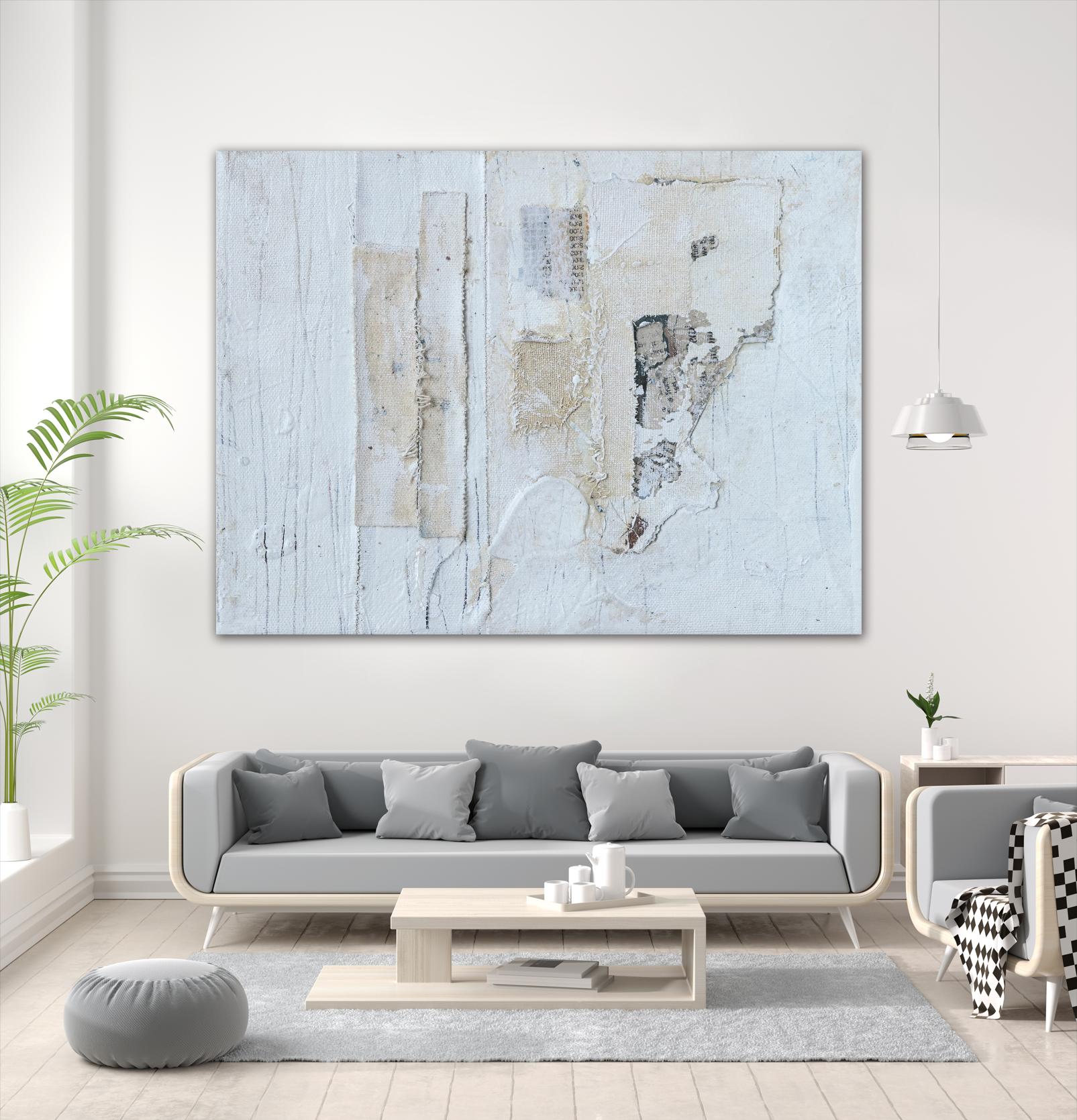 Broken to Beautiful 3 by Erin Ashley on GIANT ART - beige abstract abstract