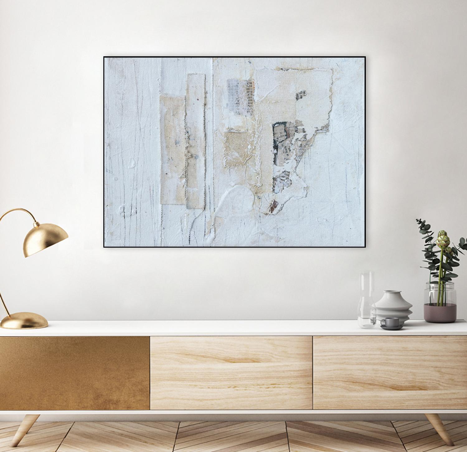 Broken to Beautiful 3 by Erin Ashley on GIANT ART - beige abstract abstract