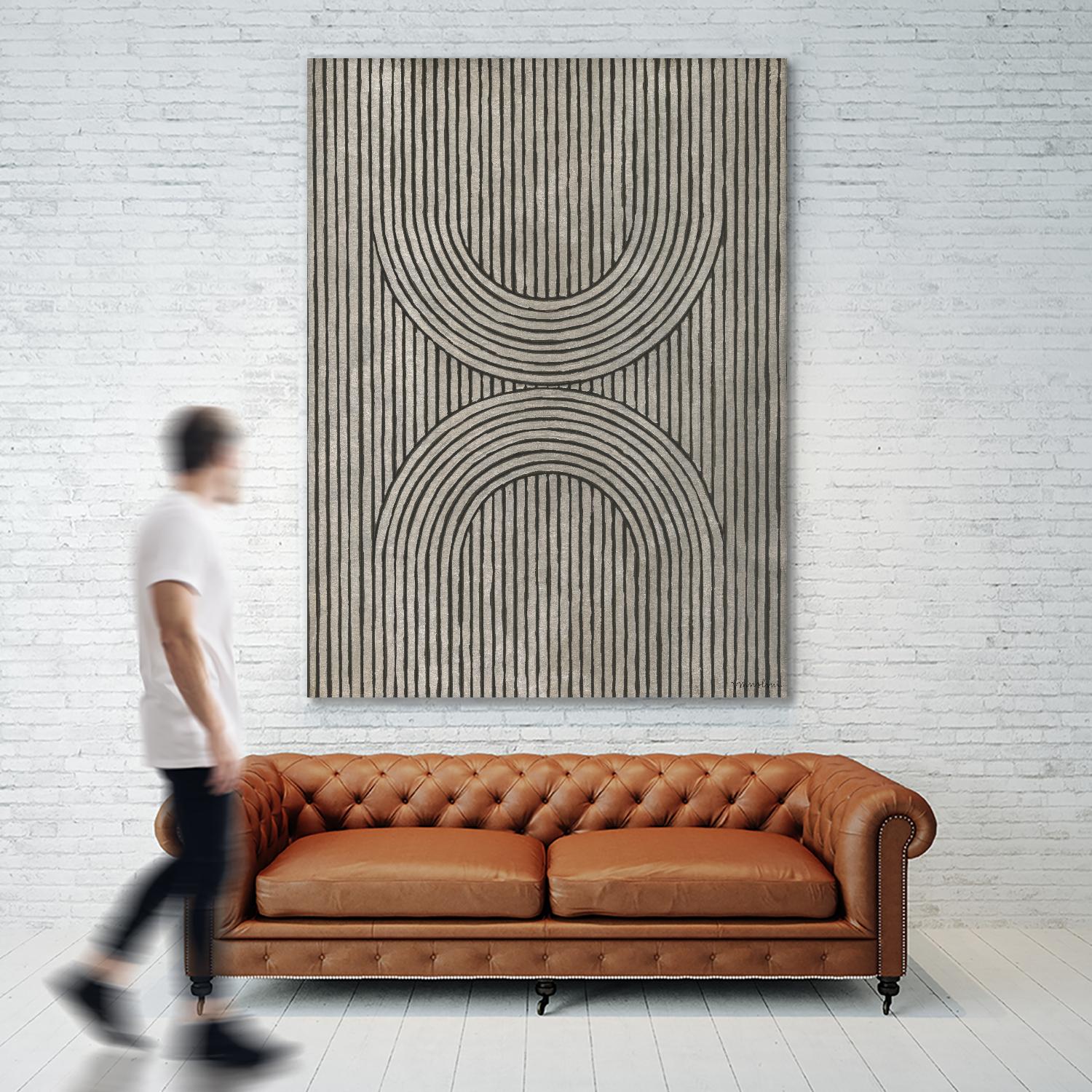 Cedar Grooves II by Vanna Lam on GIANT ART - black abstract