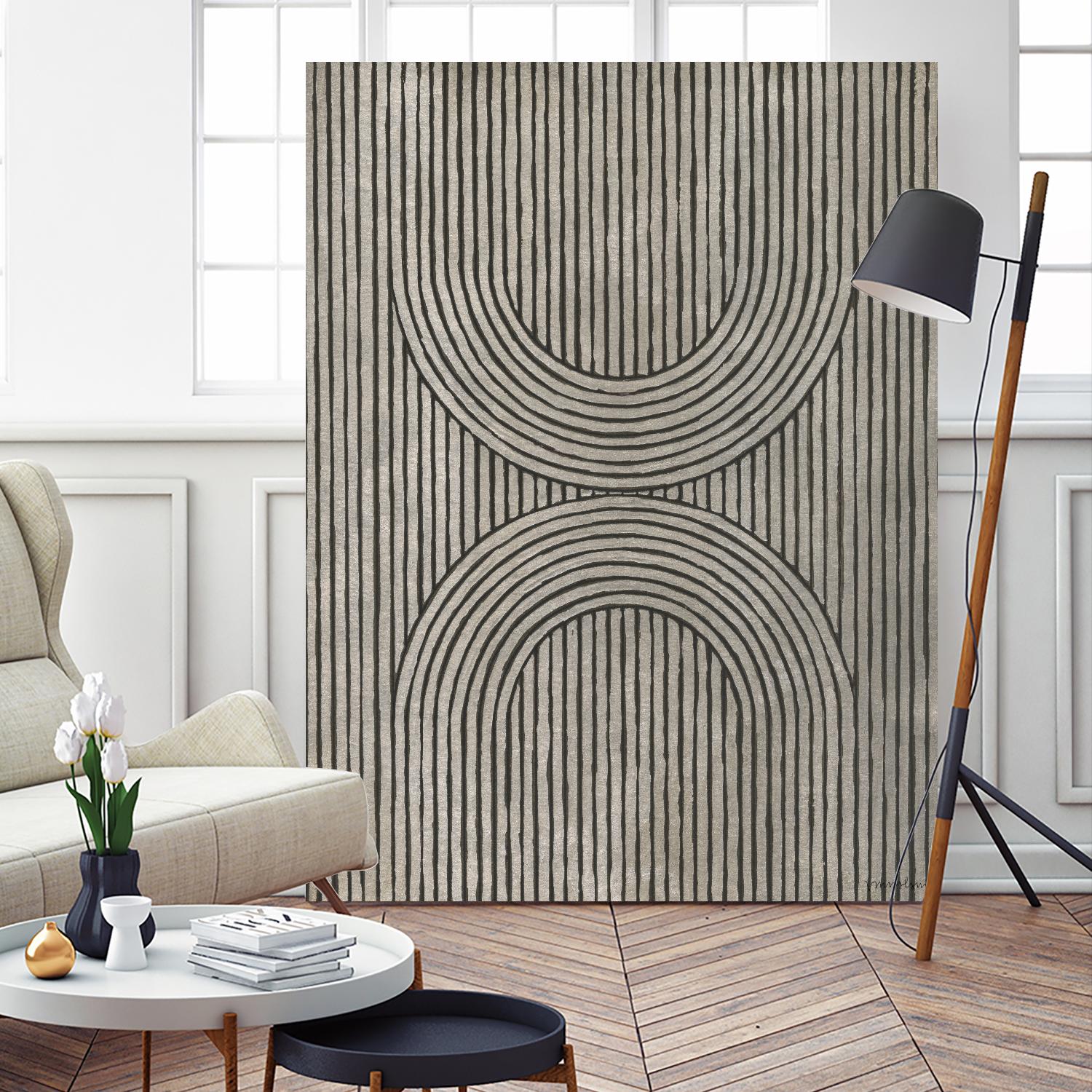 Cedar Grooves II by Vanna Lam on GIANT ART - black abstract