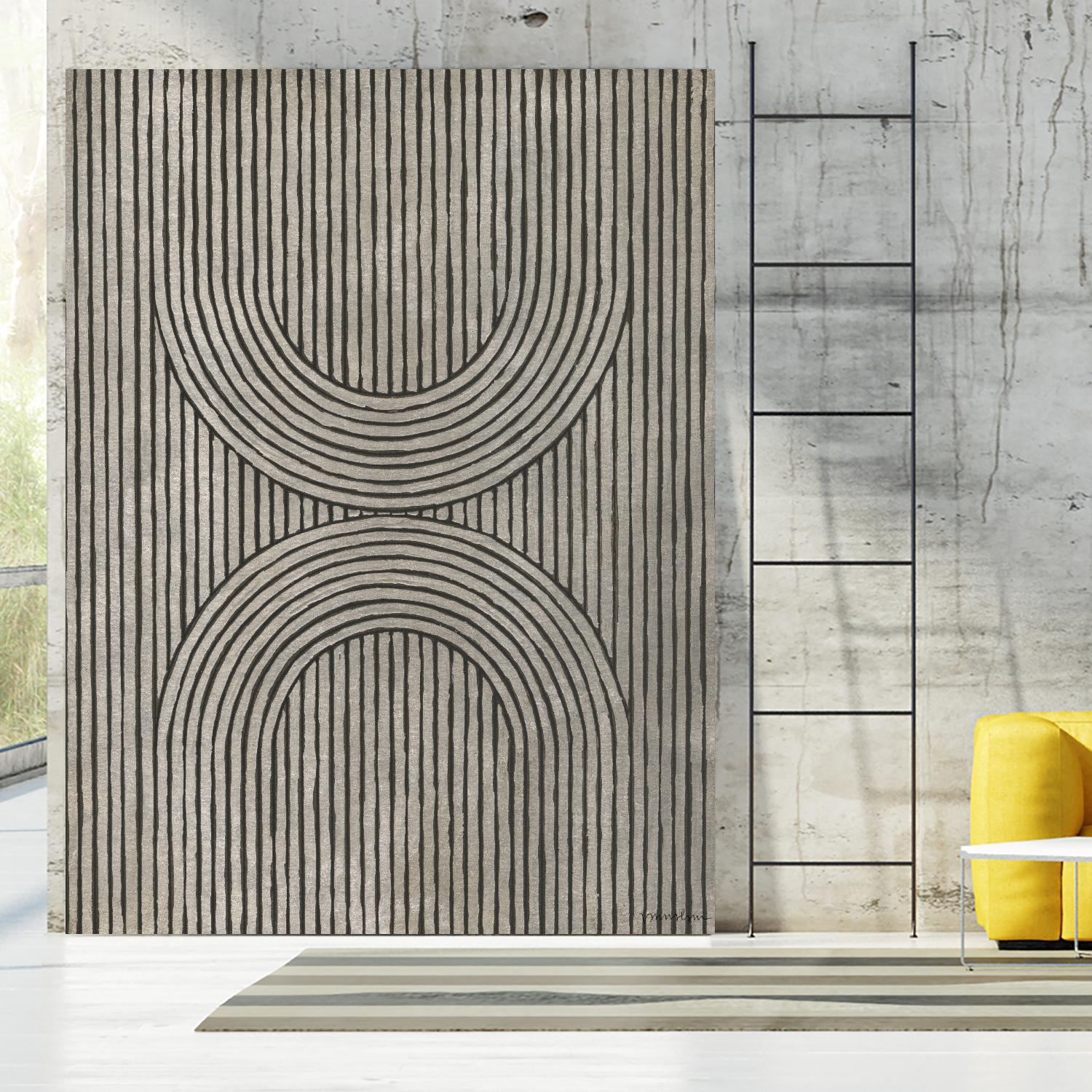 Cedar Grooves II by Vanna Lam on GIANT ART - black abstract