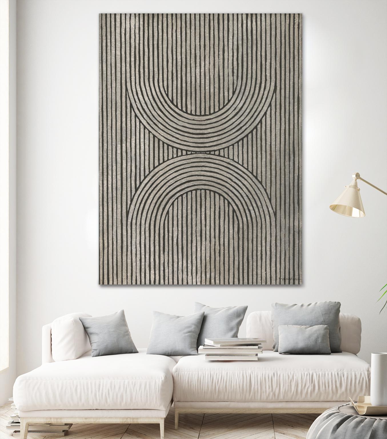 Cedar Grooves II by Vanna Lam on GIANT ART - black abstract