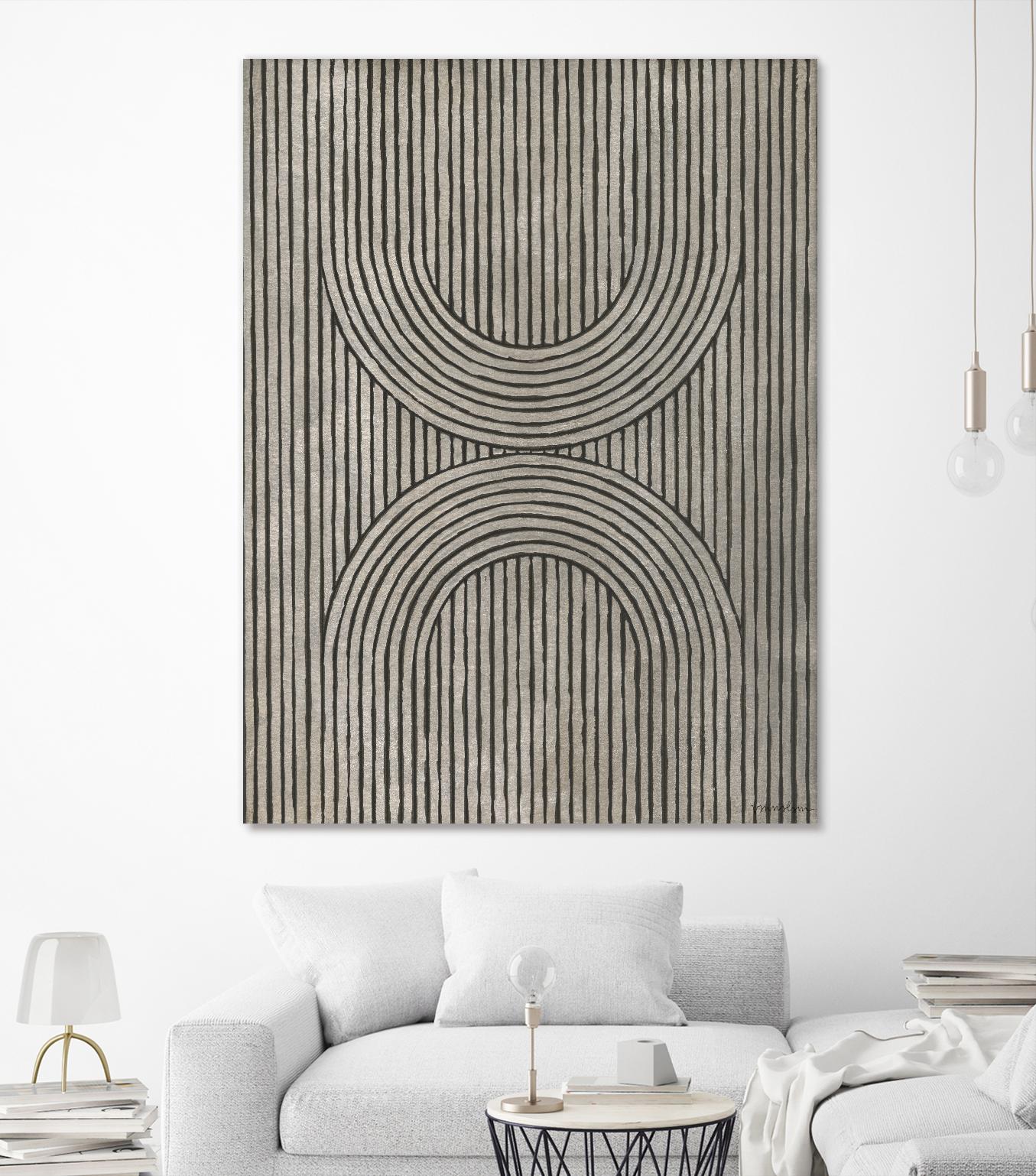 Cedar Grooves II by Vanna Lam on GIANT ART - black abstract