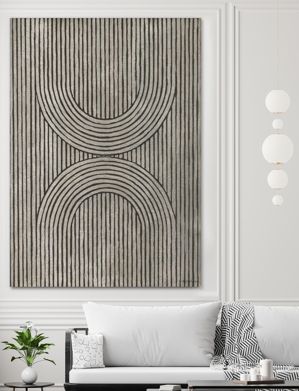 Cedar Grooves II by Vanna Lam on GIANT ART - black abstract