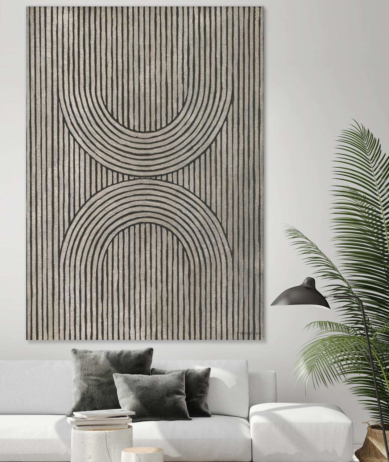 Cedar Grooves II by Vanna Lam on GIANT ART - black abstract