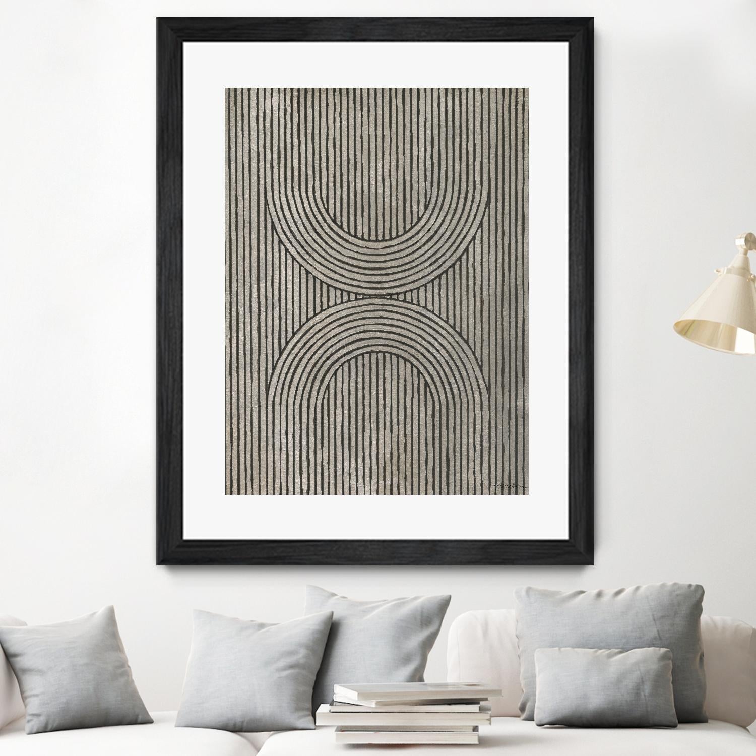 Cedar Grooves II by Vanna Lam on GIANT ART - black abstract