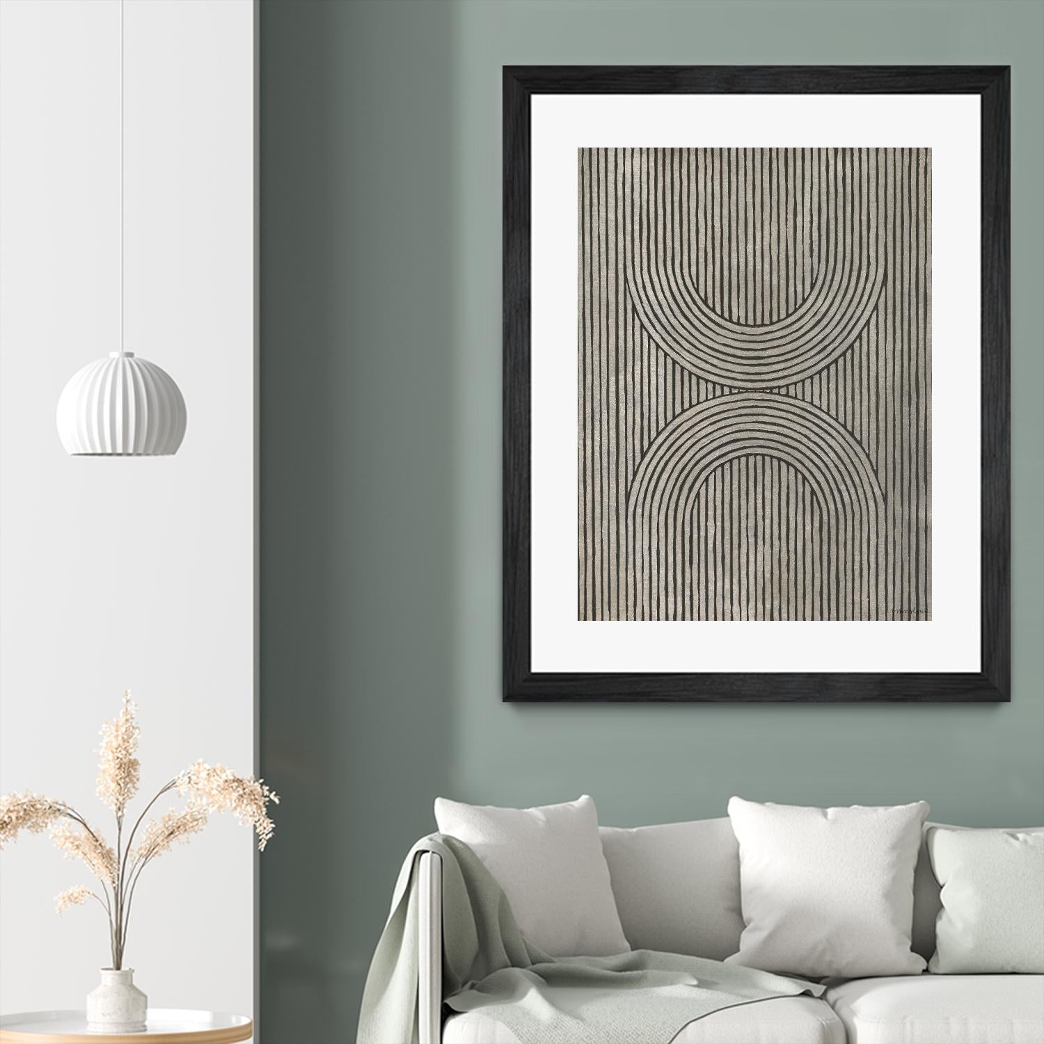 Cedar Grooves II by Vanna Lam on GIANT ART - black abstract