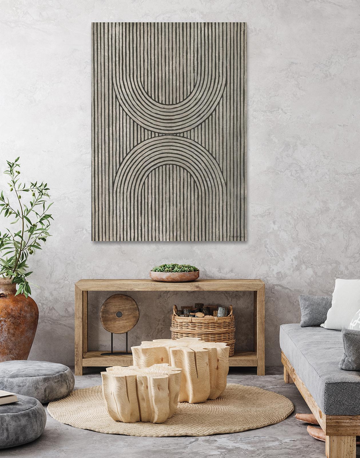 Cedar Grooves II by Vanna Lam on GIANT ART - black abstract