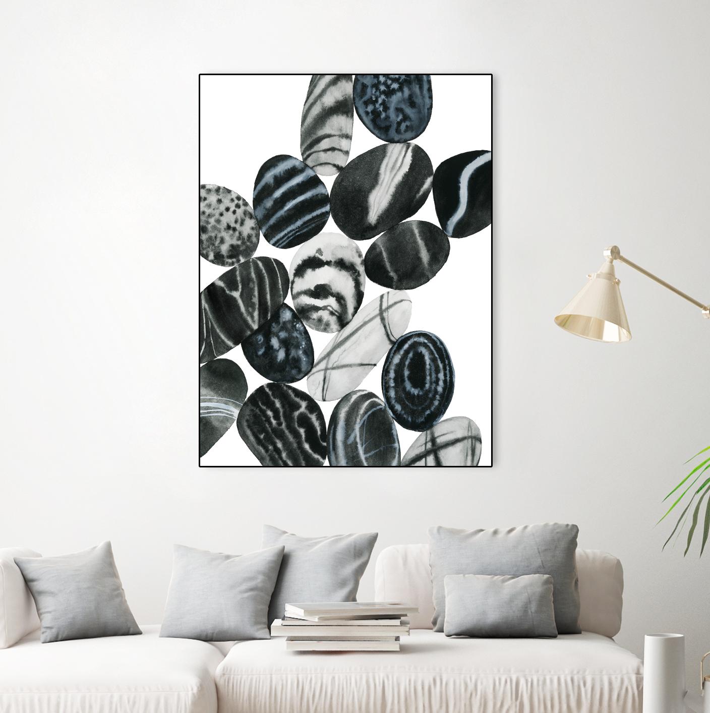 Dalmatian Rocks I by Grace Popp on GIANT ART - white abstract abstract