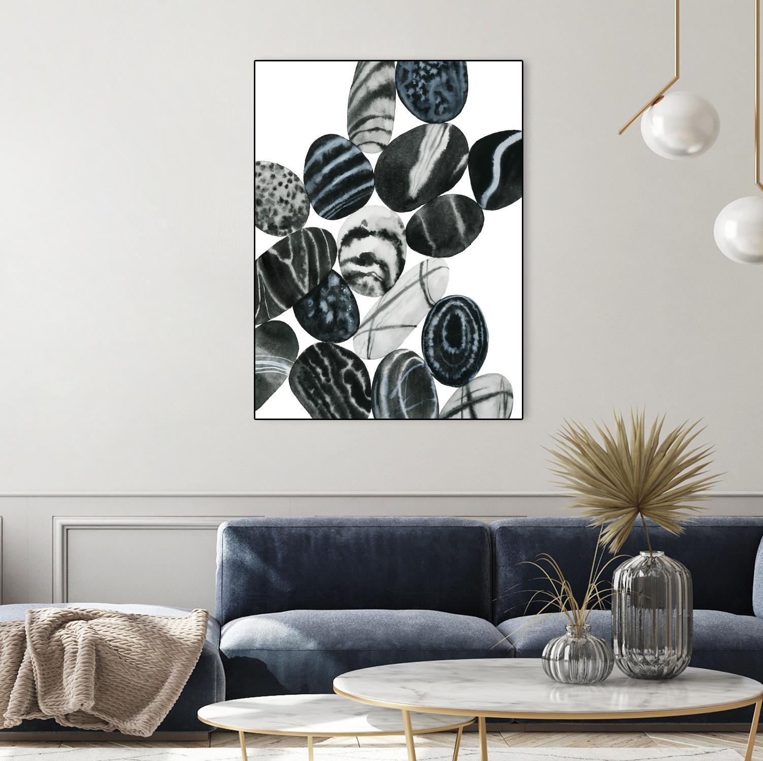 Dalmatian Rocks I by Grace Popp on GIANT ART - white abstract abstract