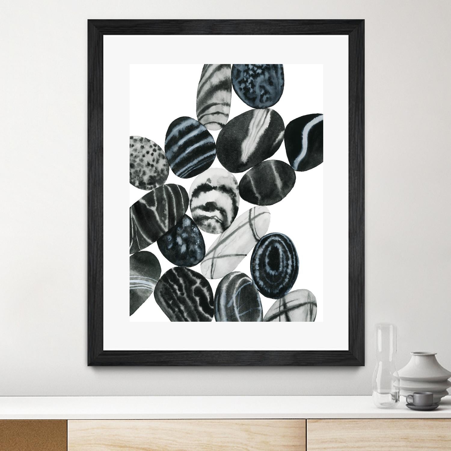 Dalmatian Rocks I by Grace Popp on GIANT ART - white abstract abstract