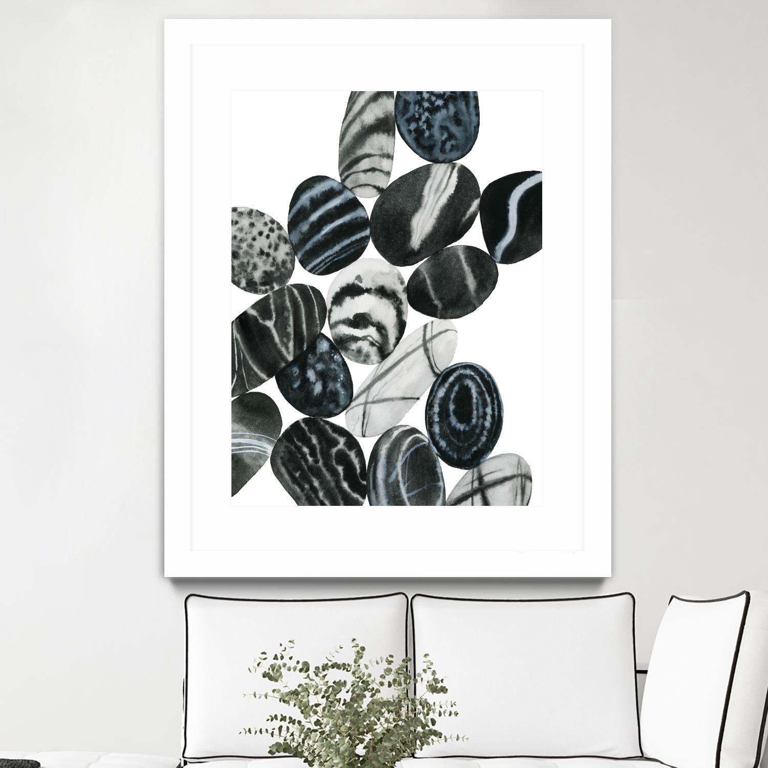 Dalmatian Rocks I by Grace Popp on GIANT ART - white abstract abstract