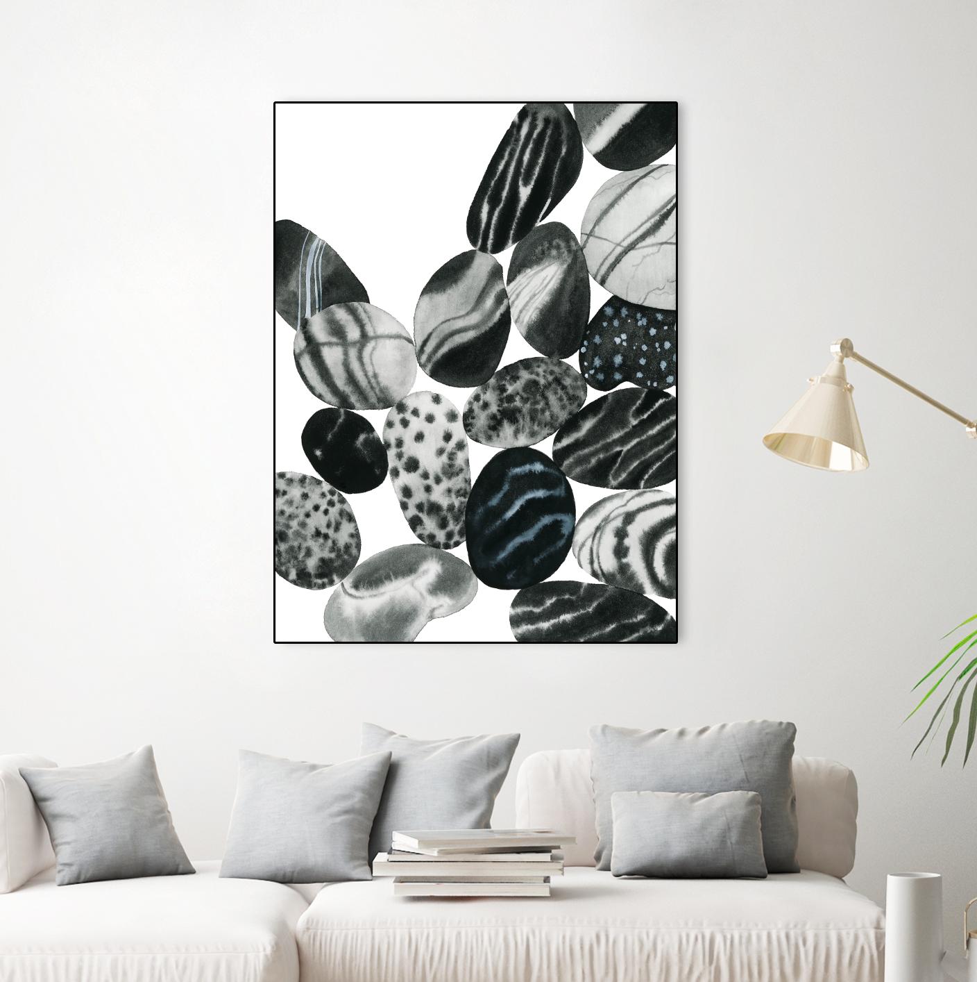 Dalmatian Rocks II by Grace Popp on GIANT ART - white abstract abstract