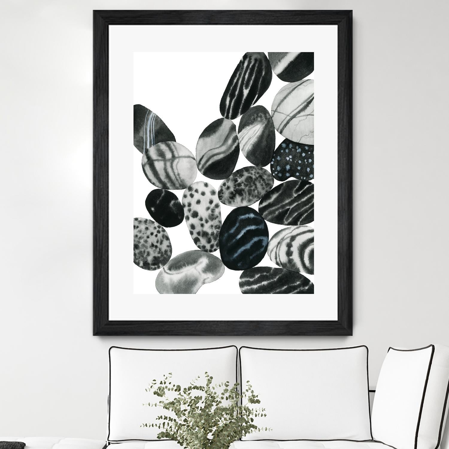 Dalmatian Rocks II by Grace Popp on GIANT ART - white abstract abstract