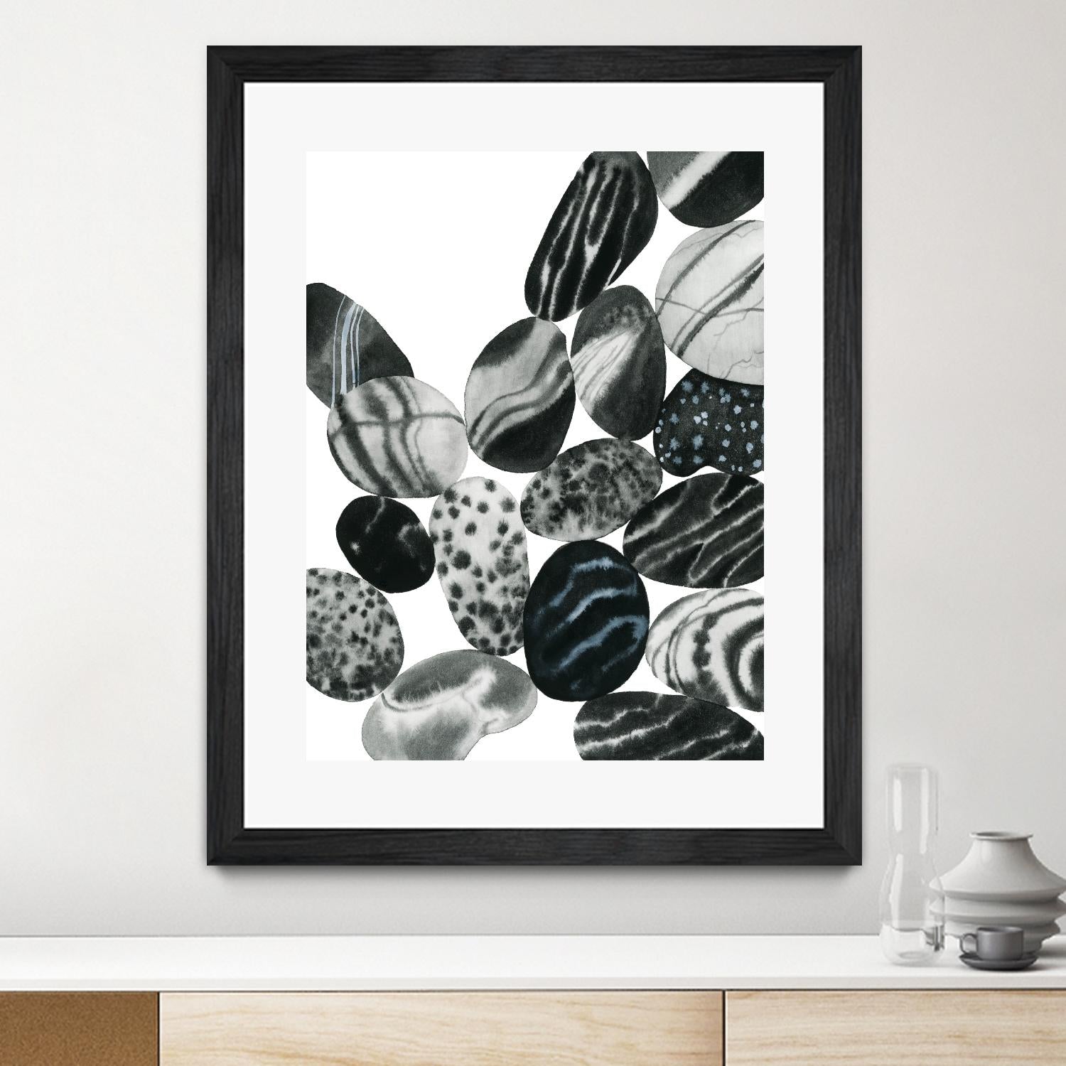 Dalmatian Rocks II by Grace Popp on GIANT ART - white abstract abstract