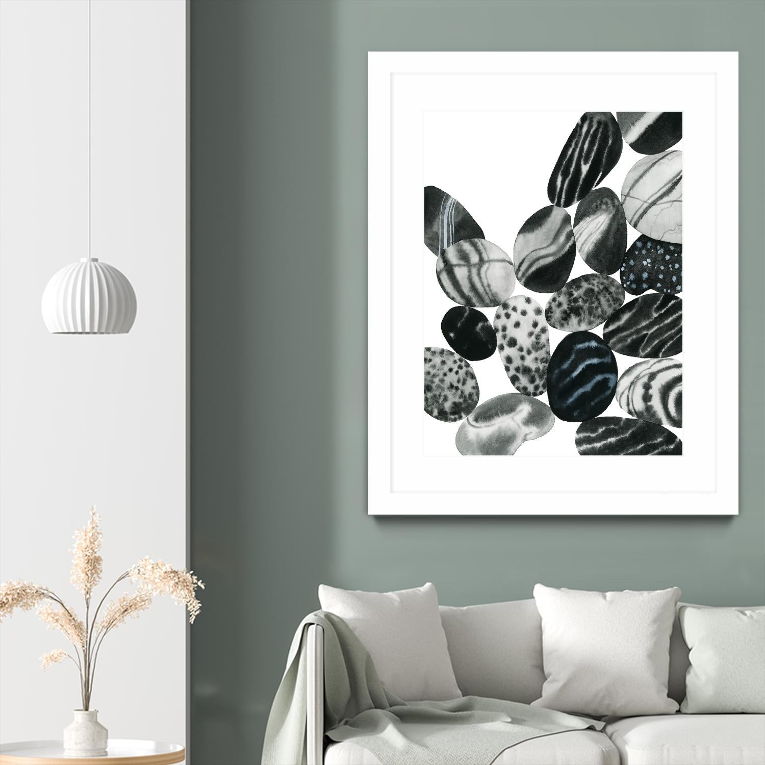 Dalmatian Rocks II by Grace Popp on GIANT ART - white abstract abstract