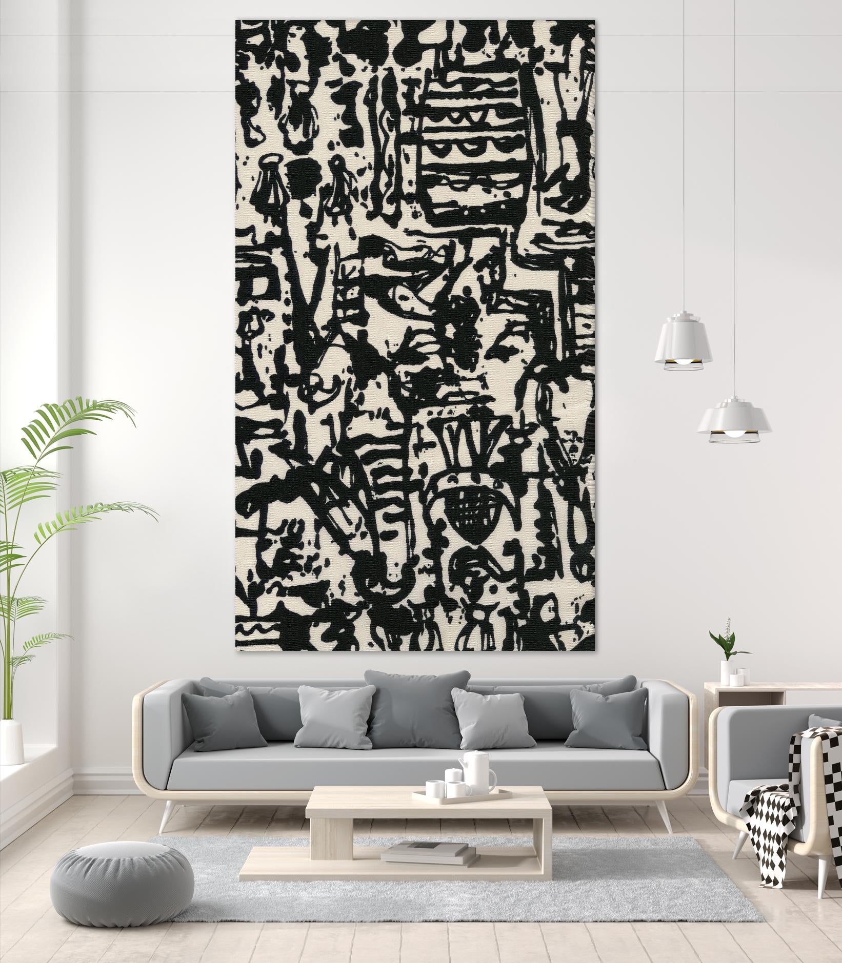 Graphic Mod Abstract II by Baxter Mill Archive on GIANT ART - beige abstract abstract