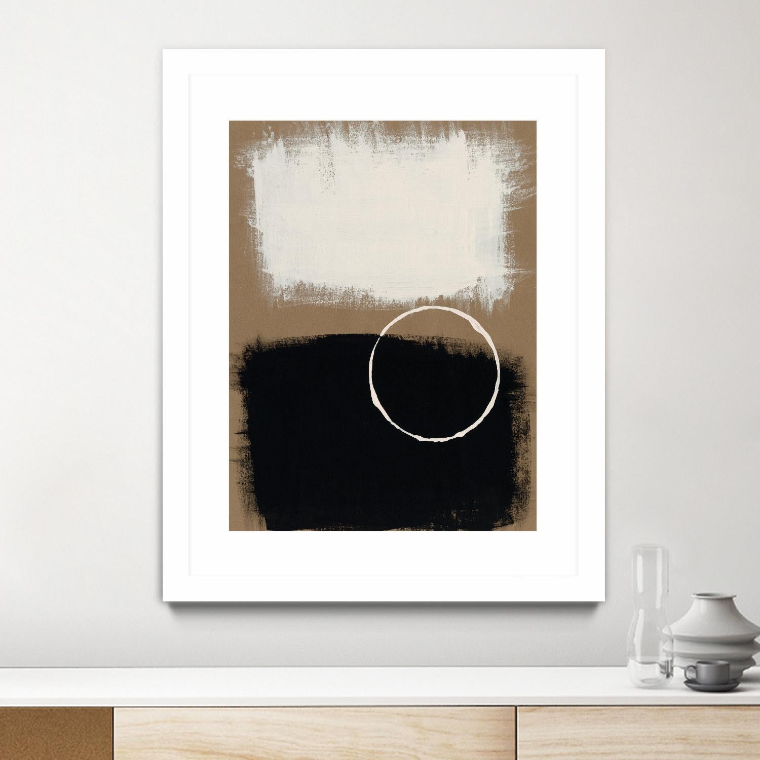 Neutral Rings II by Regina Moore on GIANT ART - white abstract abstract